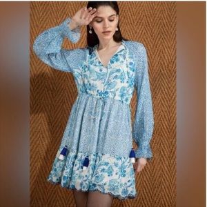 Hemant & Nandita NWT Kaiyo mini dress floral small